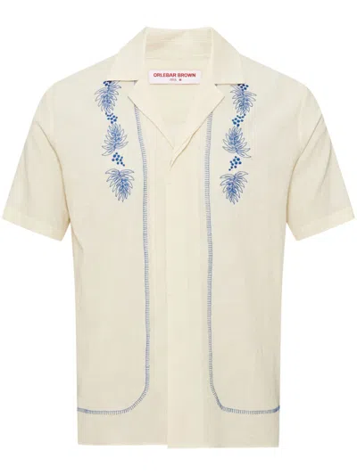 Orlebar Brown Maitan Anthinos Shirt In White