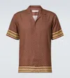 Orlebar Brown Maitan Bowling Shirt In Red
