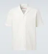 Orlebar Brown Maitan Cotton Bowling Shirt In White