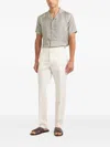 Orlebar Brown Maitan Geometric-pattern Silk Shirt In Gray