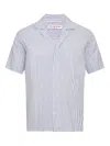 Orlebar Brown Maitan Ii Beach Stripe Seersucker Button Down Shirt