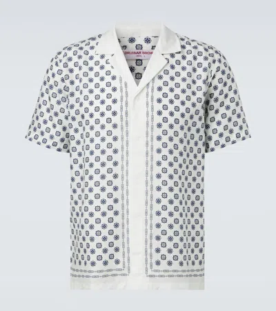 Orlebar Brown Maitan Printed Bowling Shirt In Multi