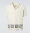 Orlebar Brown Maitan Printed Cotton Bowling Shirt In Neutral