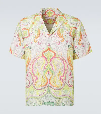 Orlebar Brown Maitan Printed Linen Shirt In Multi