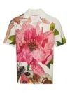 Orlebar Brown Mens Pink Lemonade Maitan Paeonia-print Linen Shirt