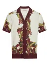 Orlebar Brown Mens Damson Maitan Orchis-print Linen Shirt