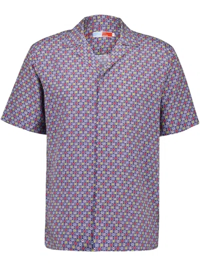 Orlebar Brown Maitan Shirt In Blue