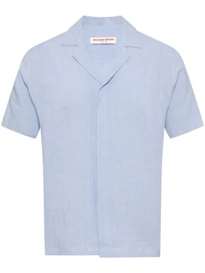 Orlebar Brown Maitan Shirt In Blue