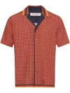 Orlebar Brown Maitan Hemd In Orange