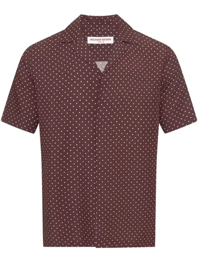 Orlebar Brown Maitan Shirt In Red