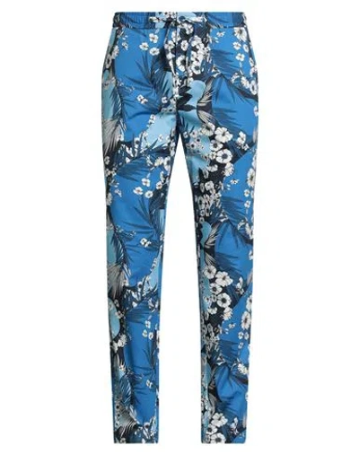 Orlebar Brown Man Pants Bright Blue Size 32 Cotton