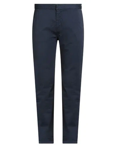 Orlebar Brown Man Pants Navy Size 34 Cotton, Elastane In Blue