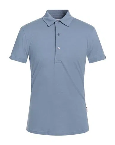 Orlebar Brown Sebastian Cotton Silk Polo Shirt In Blue