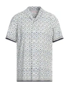 Orlebar Brown Hibbert Fiore Notched-collar Shirt In White
