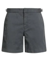 Orlebar Brown Man Shorts & Bermuda Shorts Grey Size 34 Cotton, Elastane In Gray