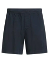 Orlebar Brown Man Shorts & Bermuda Shorts Midnight Blue Size 32 Cotton, Linen In Blue