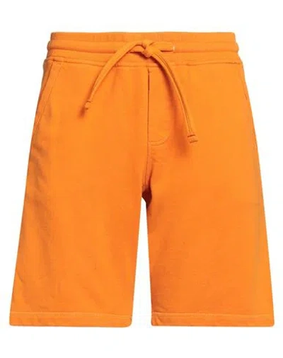 Orlebar Brown Man Shorts & Bermuda Shorts Orange Size Xxl Cotton, Linen, Elastane
