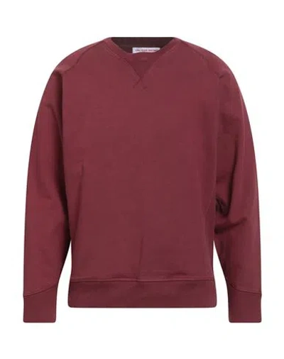 Orlebar Brown Man Sweatshirt Brick Size Xxl Cotton, Elastane In Burgundy