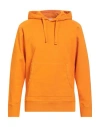Orlebar Brown Man Sweatshirt Orange Size Xl Cotton, Linen, Elastane In Orange