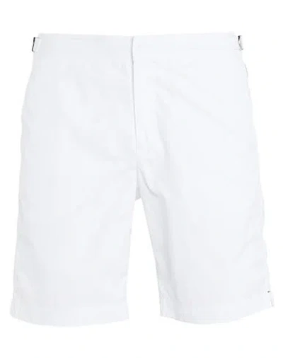 Orlebar Brown Man Swim Trunks White Size 34 Polyamide