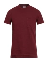 Orlebar Brown Man T-shirt Burgundy Size Xl Cotton In Burgundy