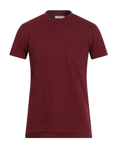 Orlebar Brown Man T-shirt Burgundy Size Xl Cotton