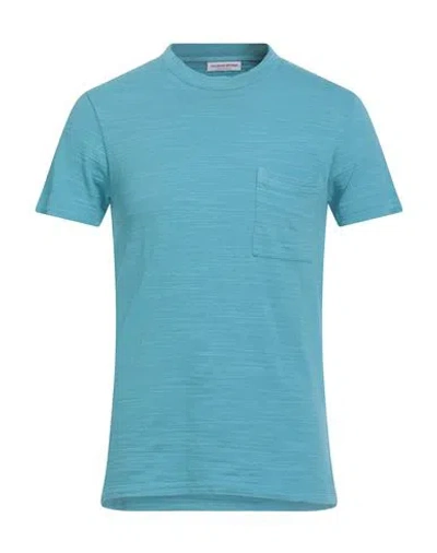 Orlebar Brown Man T-shirt Light Blue Size S Cotton