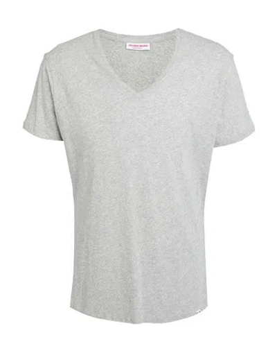 Orlebar Brown Man T-shirt Light Grey Size Xl Cotton In Gray