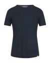 Orlebar Brown Man T-shirt Midnight Blue Size S Linen In Blue