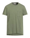 Orlebar Brown Man T-shirt Military Green Size L Cotton In Green