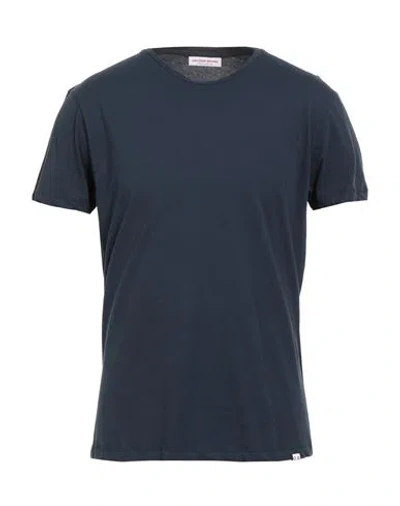 Orlebar Brown Man T-shirt Navy Size Xl Cotton In Blue