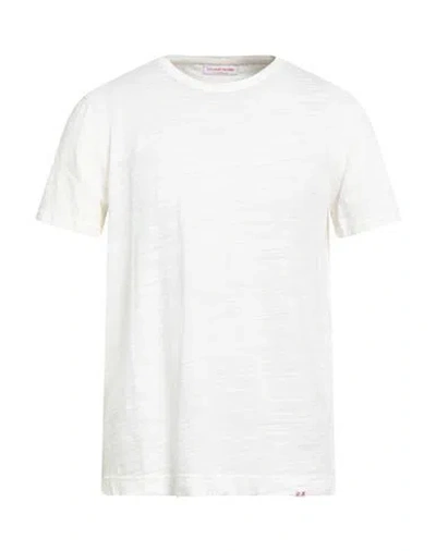 Orlebar Brown Man T-shirt Off White Size L Cotton