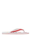 Orlebar Brown Man Thong Sandal Red Size 8 Rubber In Red