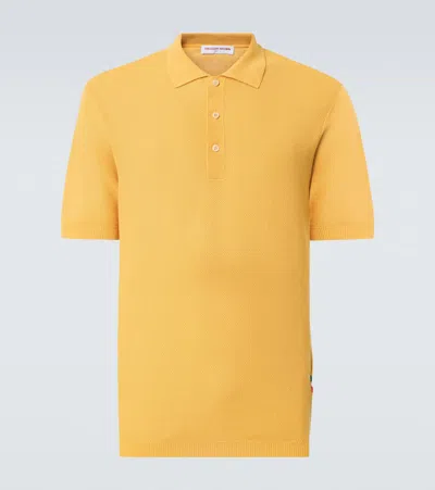 Orlebar Brown Sebastian Linen Polo Shirt In Beacon