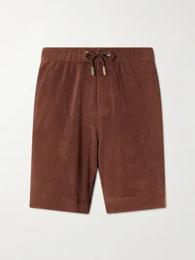 Orlebar Brown Marling Solid Cotton Organic Terry Shorts In Multi