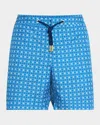 Orlebar Brown Bulldog Dahlia Drawstring 6 Swim Trunks In River Blue
