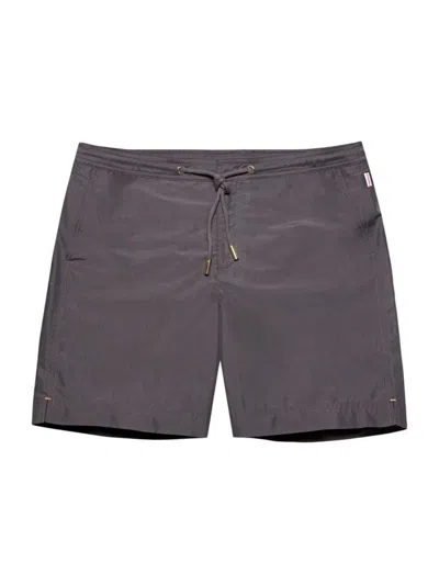 Orlebar Brown Men's Bulldog Drawcord Shorts In Piranha Grey