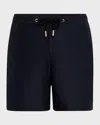 Orlebar Brown Men's Bulldog Drawcord Swim Shorts In Night Iris