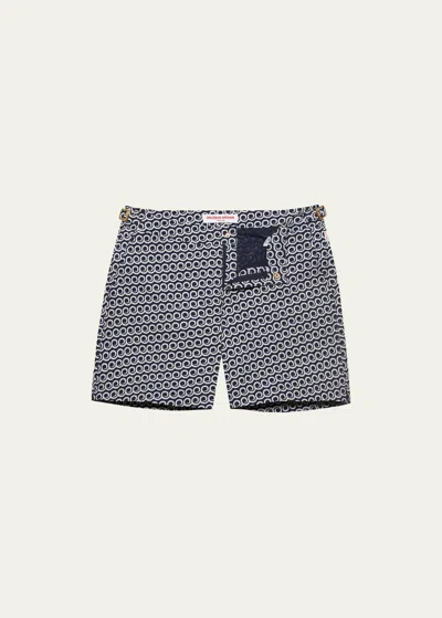 Orlebar Brown Men's Bulldog Lacuna Swim Shorts In Midnight Navy