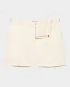 Orlebar Brown Men's Bulldog Linen Shorts In Neutral