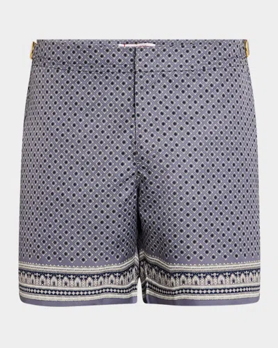 Orlebar Brown Men's Bulldog Solmio Swim Shorts In Taro