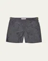 Orlebar Brown Bulldog Swim Shorts In River Blue/stripe