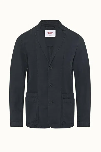 Orlebar Brown Men's Cere Cotton-blend Twill Blazer In Shadow In Blue