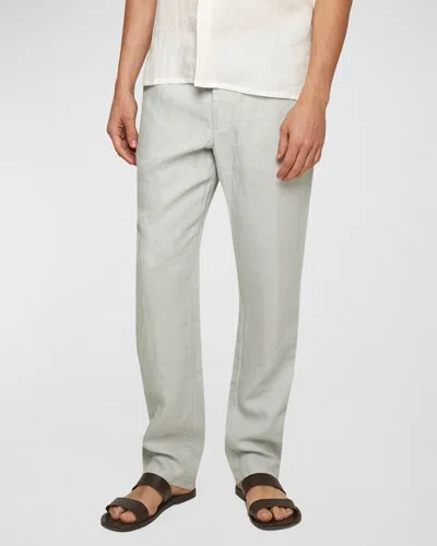 Orlebar Brown Men's Cornell Linen Pants In White Jade