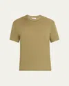 Orlebar Brown Men's Easy-fit Stretch Linen Crewneck T-shirt In Green