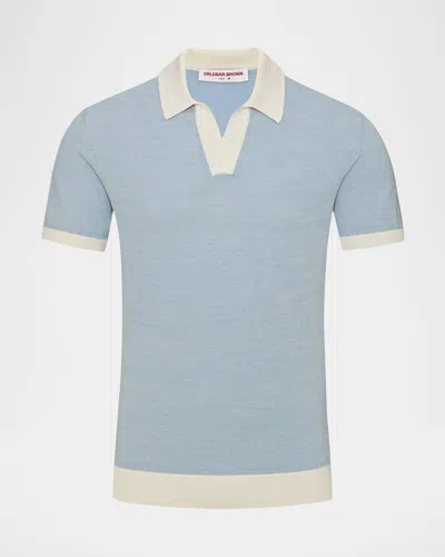 ORLEBAR BROWN MEN'S HORTON CONTRAST-TRIM POLO SHIRT