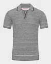 Orlebar Brown Men's Knit Polo Shirt In Night Iris/ws