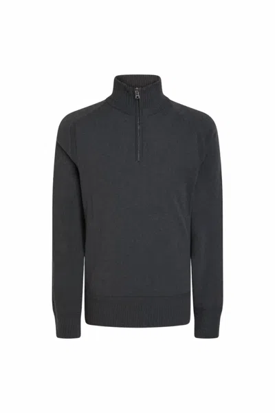 Orlebar Brown Men's Lennard Cashmere Half-zip Sweater In Night Iris In Blue