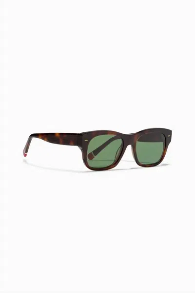 Orlebar Brown Men's Nerano Sunglasses In Burgundy In Green
