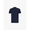 Orlebar Brown Knitted Polo Shirt In Night Iris